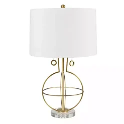 Kirklands Home Table Lamps|Gold Armillary Sphere Table Lamp White