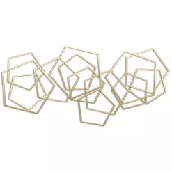 Kirklands Home Wall Plaques|Astraga Pentagon Plaque Gold