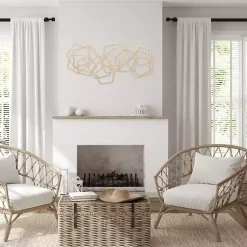 Kirklands Home Wall Plaques|Astraga Pentagon Plaque Gold