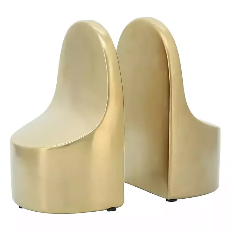 New Ceramic Curved Bookends Decorative Accents