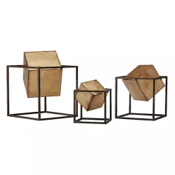 New Cube Quad Sculptures, Set of 3 Statues & Figurines