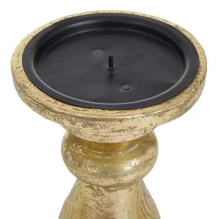 Hot Distressed Wood Candle Holders, Set of 3 Candle Holders