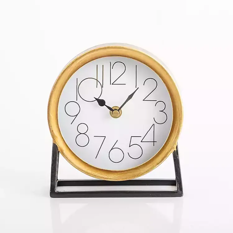 Sale Gold Frame Modern Tabletop Clock Decorative Accents