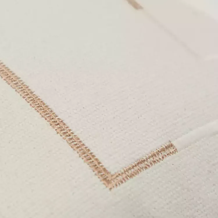 Gold Geometric Woven Lines Throw Pillow Pillows