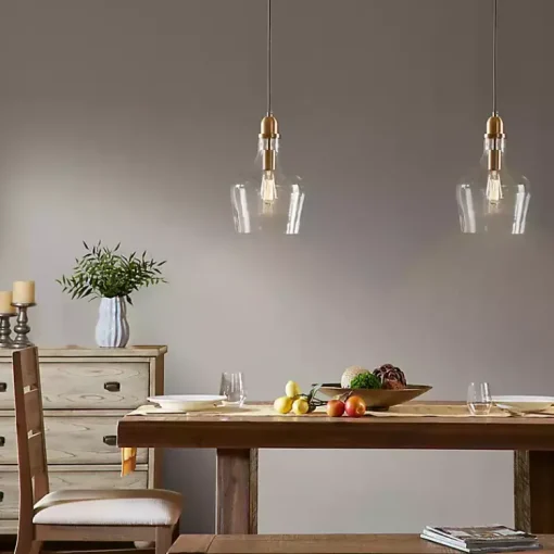 Kirklands Home Chandeliers & Pendant Lighting|Glass Avalon Pendant Light Gold