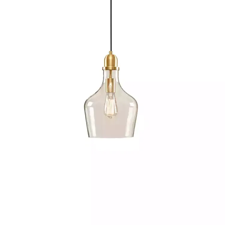 Kirklands Home Chandeliers & Pendant Lighting|Glass Avalon Pendant Light Gold