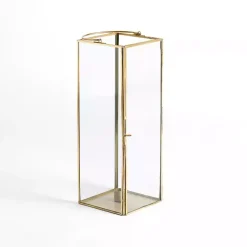 Hot Iron & Glass Taper Candle Lantern, 14 in. Lanterns