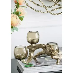 Hot Metal Driftwood Votive Candle Holder Candle Holders