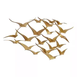 Kirklands Home Wall Plaques|Metal Flock of Birds Wall Plaque Gold