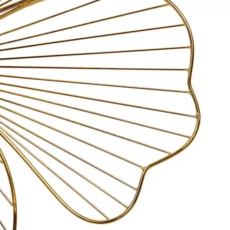 Kirklands Home Wall Plaques|Metal Frame Floral Wall Plaques, Set of 3 Gold