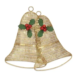 Outlet Metal Holiday Bells Wall Plaque Christmas Art & Wall Decor