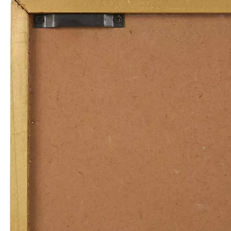 Kirklands Home Wall Plaques|Gold Metal Leaves Framed Wall Plaques, Set of 2