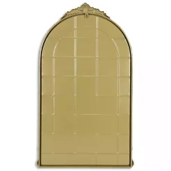 Kirklands Home Decorative Mirrors|Metal Modern Victorian Wall Mirror Gold