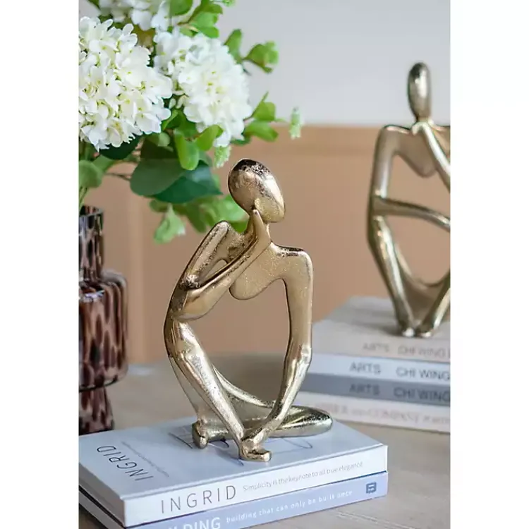Hot Metal Pondering Figure II Sculpture Statues & Figurines