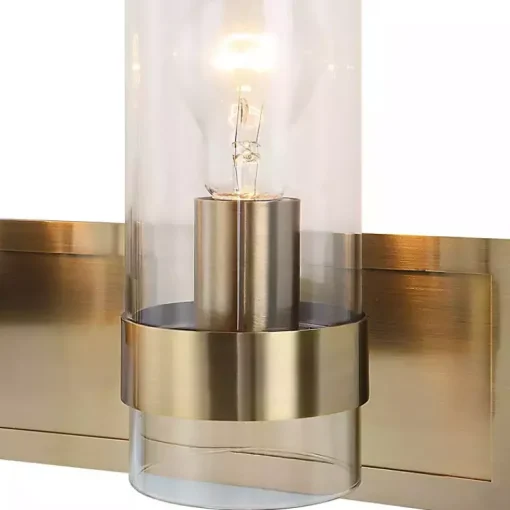 Kirklands Home Chandeliers & Pendant Lighting|Metal 3-Shade Vanity Light Gold