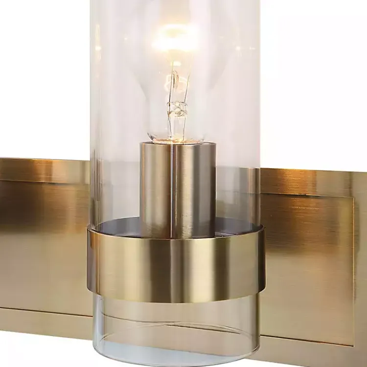 Kirklands Home Chandeliers & Pendant Lighting|Metal 3-Shade Vanity Light Gold