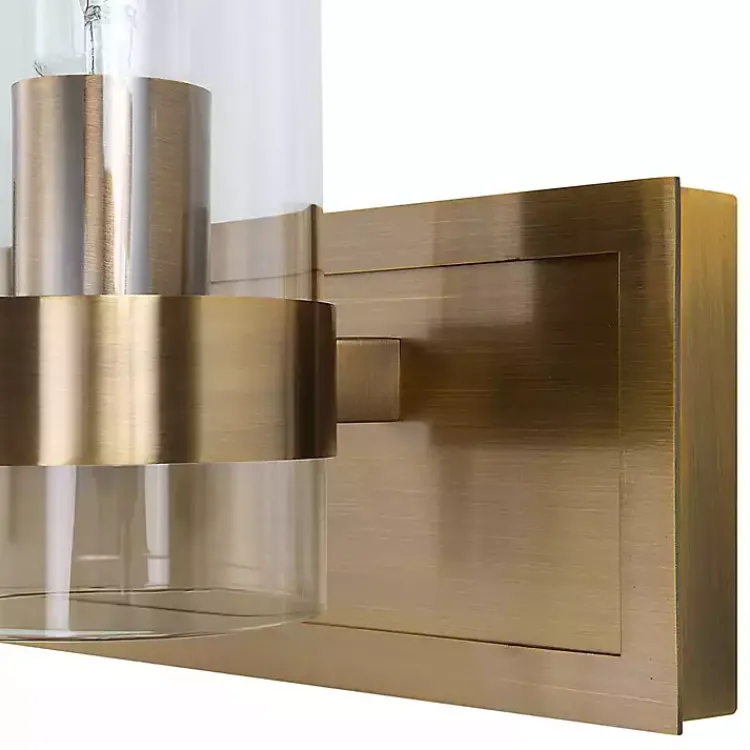 Kirklands Home Chandeliers & Pendant Lighting|Metal 3-Shade Vanity Light Gold