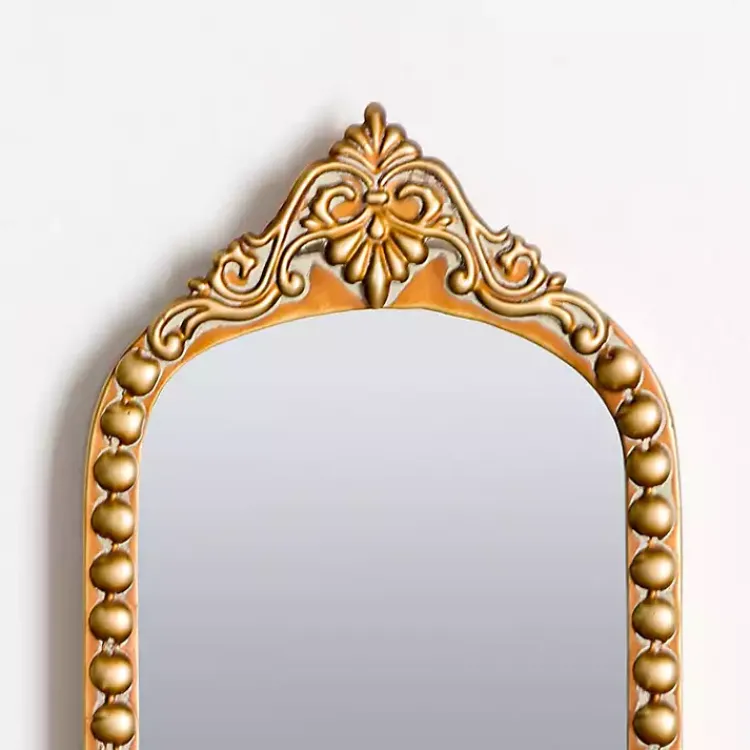 Hot Gold Ornate Beaded Mirror Wall Sconce Sconces