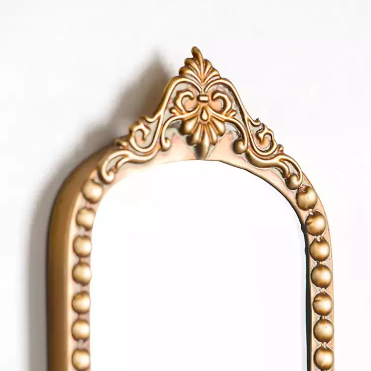 Hot Gold Ornate Beaded Mirror Wall Sconce Sconces