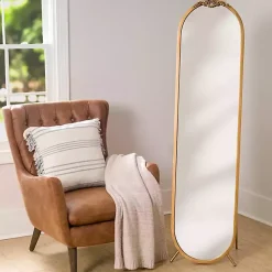 Kirklands Home Full Length & Floor Mirrors|Ornate XL Leaner Mirror Gold