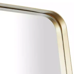 Kirklands Home Decorative Mirrors|Rectangle Beveled Wall Mirror Gold