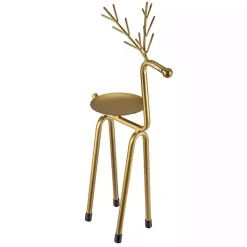 Outlet Reindeer Pillar Candle Holder, 13 in. Christmas Decorations