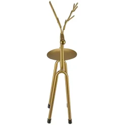 Outlet Reindeer Pillar Candle Holder, 13 in. Christmas Decorations