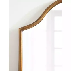 Kirklands Home Decorative Mirrors|Scalloped Arch Fellows Wall Mirror Gold