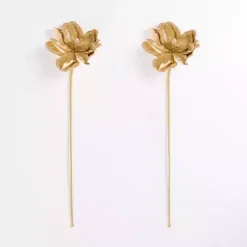 Hot Sequin Magnolia Picks, Set of 2 Christmas Tree Decorations