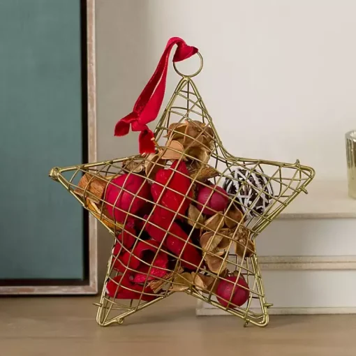 Discount Gold Star Caged Potpourri Christmas Fragrance