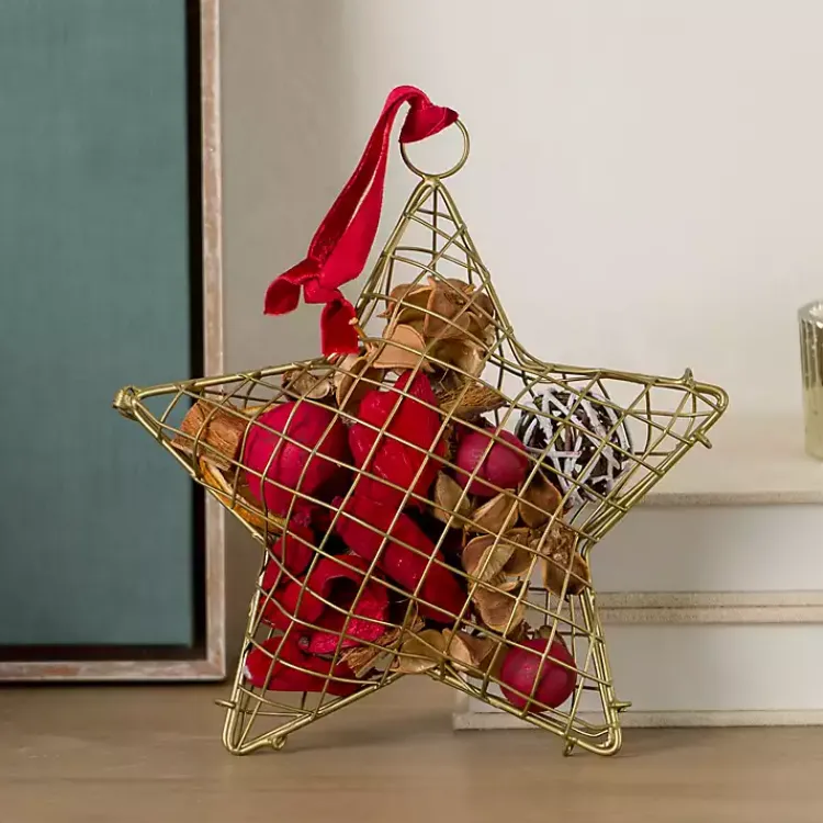 Discount Gold Star Caged Potpourri Christmas Fragrance