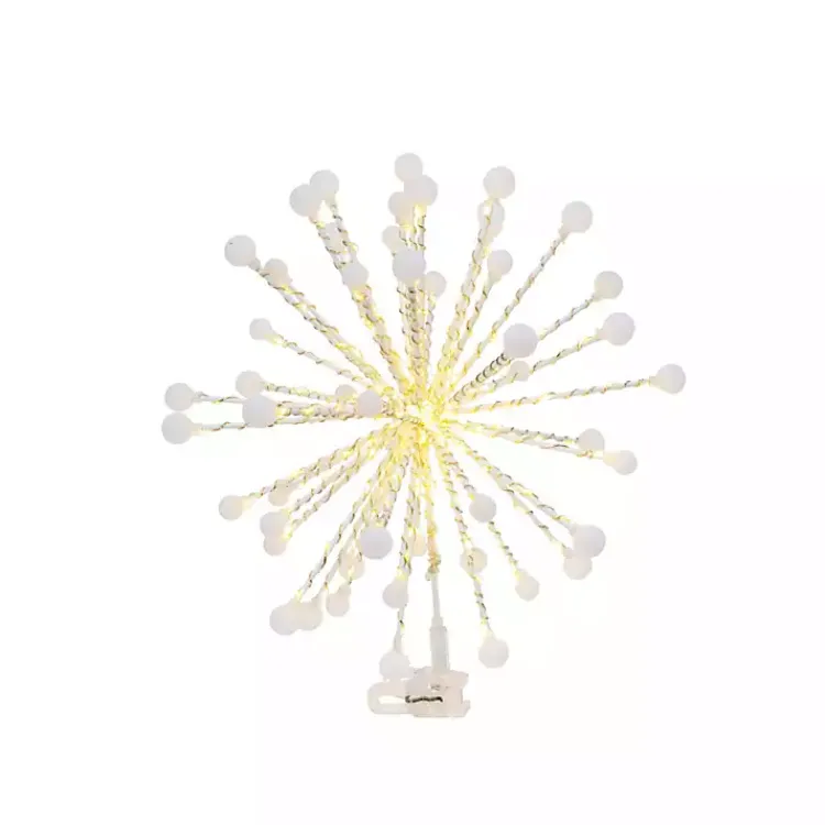 Hot Gold Starburst Snowflake LED Tree Topper Christmas Tree Decorations