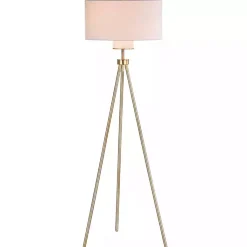 Kirklands Home Floor Lamps|Tripod Modern Floor Lamp Gold