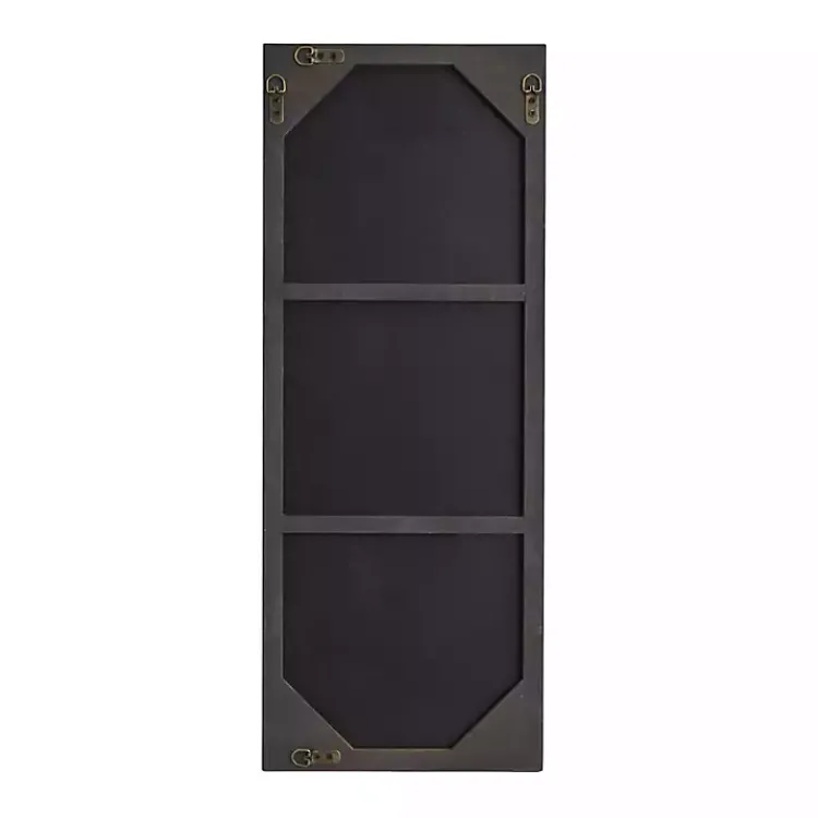 Kirklands Home Framed Mirrors|Gold Wood Rectangular Wall Mirror, 14x36 in.