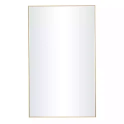 Kirklands Home Framed Mirrors|Gold Wood Rectangular Wall Mirror, 24x40 in.