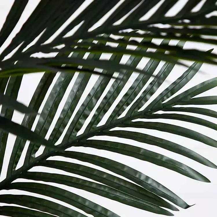 Discount Golden Cane Palm Tree in Woven Planter, 8 ft. Trees & Topiaries