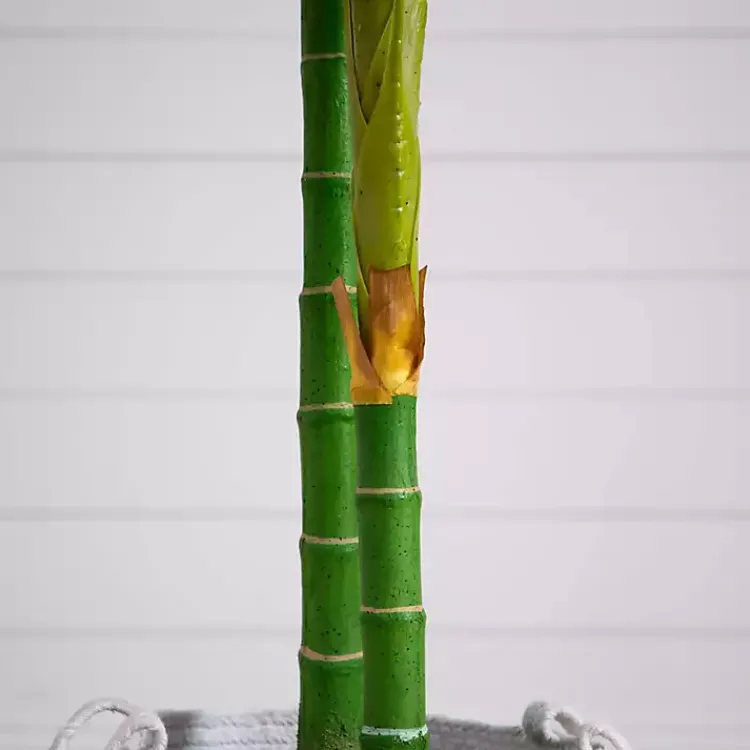 Discount Golden Cane Palm Tree in Woven Planter, 8 ft. Trees & Topiaries