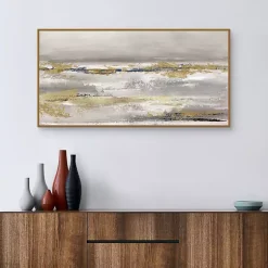 Kirklands Home Canvas Art|Golden Fog Framed Canvas Art Print Multi