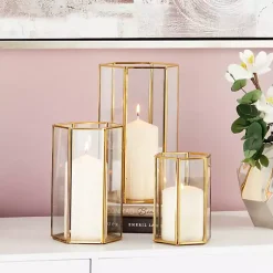 New en Geometric 3-pc. Decorative Lantern Set Lanterns