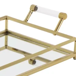 Clearance en Glammed Mirror Decorative Tray Decorative Trays