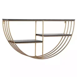 Kirklands Home Shelves|Golden Half Moon Wall Shelves