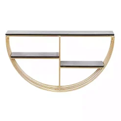 Kirklands Home Shelves|Golden Half Moon Wall Shelves
