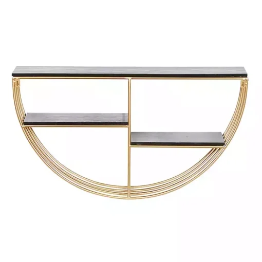 Kirklands Home Shelves|Golden Half Moon Wall Shelves