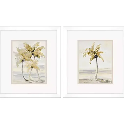 Kirklands Home Framed Art|Golden Palm Framed Art Prints, Set of 2