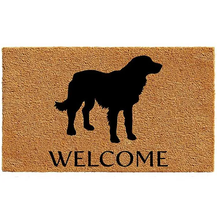 Kirklands Home Doormats|Golden Retriever Welcome Doormat