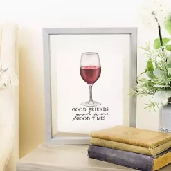 Kirklands Home Wall Quotes & Signs|Good Friends Good Wine Wall Plaque