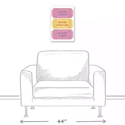 Kirklands Home Wall Quotes & Signs|Good Vibes Ticket Stub Canvas Art Print