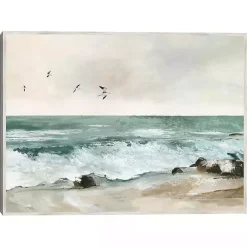 Kirklands Home Canvas Art|Graceful Sea Framed Canvas Art Print