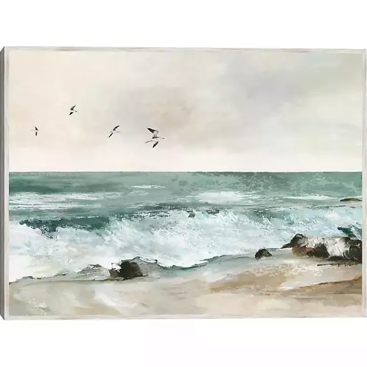 Kirklands Home Canvas Art|Graceful Sea Framed Canvas Art Print