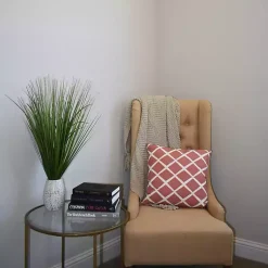 New Grass Arrangement in Crackled Cream Pot Arrangements & Greenery